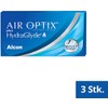 Air Optix plus HydraGlyde Monatslinsen weich, 3 Stück, BC 8.6