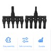 1 Pair Solar Panel Connector T Branch Cable Splitter Coupler
