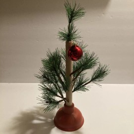 Redneck Nation 15” Humorous Novelty Plunger Holiday Christmas Tree Gift Decor