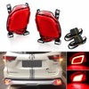 GTINTHEBOX LED Rear Bumper Reflector Lights for 2015-2018 Toyota Highlander,2