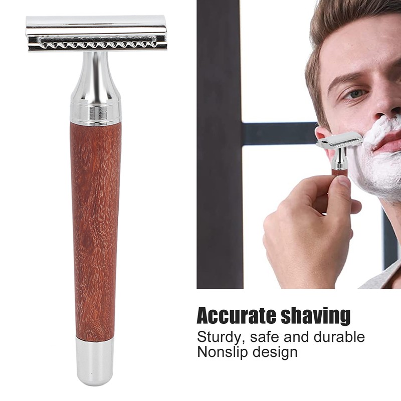 Shaving Razor Vintage Style Safe Accurate Double Edge Ergonomic Design