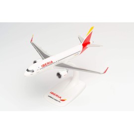 herpa 613064 Iberia Airbus A320 Neo - EC-NER Barajas in Miniature for Crafts Collecting and as a Gift, Multi-Coloured