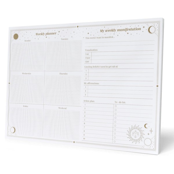 Grupo Erik Weekly Planner Pad A4 Calendar Planner Astral Desk