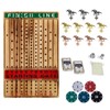 Medikaison Horse Racing Board Game Thickened Solid Wood Finish Line