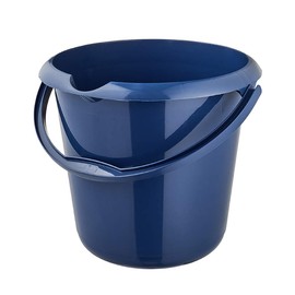 keeeper Mika Eco Line Eco Blue Bucket with Integrated Measuring Scale and Ergonomic Handle 10L