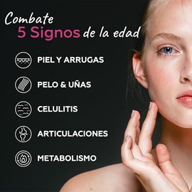 Beauty Collagen: multi collagen peptides. Colageno hidrolizado puro con peptidos bioactivos, Vitamina C y antioxidantes. Suplemento alimenticio sin az