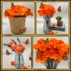 Flores Artificiales de caléndula Colocar,Incluir 50piezas Flores de Cempasuchil Artificiales