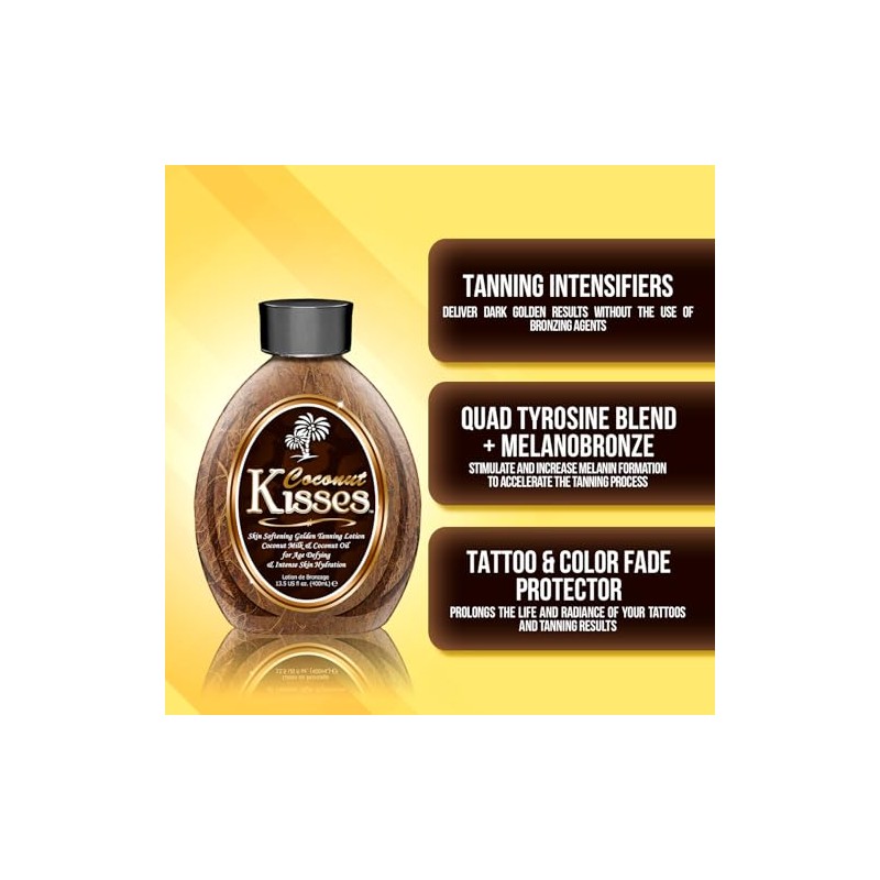 Ed Hardy Coconut Kisses Golden Tanning Lotion, 13.5 oz