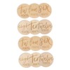 Kisangel 12 pcs Double Sided Round Monthly Milestone Markers Growth
