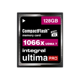 Integral 128GB Compact Flash Card UDMA-7 1066x Speed VPG-65 160MB/s Read and 135MB/s Write Professional High Speed Memory Card