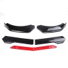 Front Bumper Lip Splitter Lower Spoiler Body Black+Red For Dodge