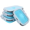 4Pcs/Set Silicone Lunch Box Collapsible Food Storage Container Bento Box