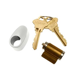 Andersen Hinged Exterior Keyed Lock in White Color 1988 to Present