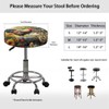 2 Pack Elastic Bar Stool Seat Covers Stool Covers Round