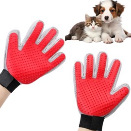 Grooming Gloves, 1 Pair Cats, Brush Gloves, Flexible and Easy to Use, Cat Hair Removal Gloves, Brush Suitable for Removing Hair from Various Pets Such as Cats and Dogs, Cats, Brushing Gloves, Suitable