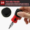 TorSor 2 Pack Stubby Ratcheting Screwdriver Short Mini Ratchet Wrench