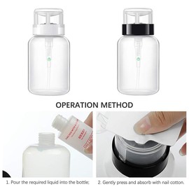 200ml Pumpflasche Schwarz ohne Aufdruck – Pumpspender für Nagellackentferner, Aceton, Make-up-Entferner, Leere Dispenser Reisegröße, auslaufsicher & wiederverwendbar