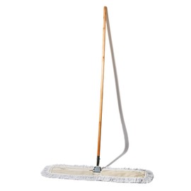 Tidy Tools Commercial Dust Mop & Floor Sweeper, 36 in. Dust Mop for Hardwood Floors, Cotton Mop Head, Wooden Broom Handle, Industrial Dry Mop for Floor Cleaning & Janitorial Supplies
