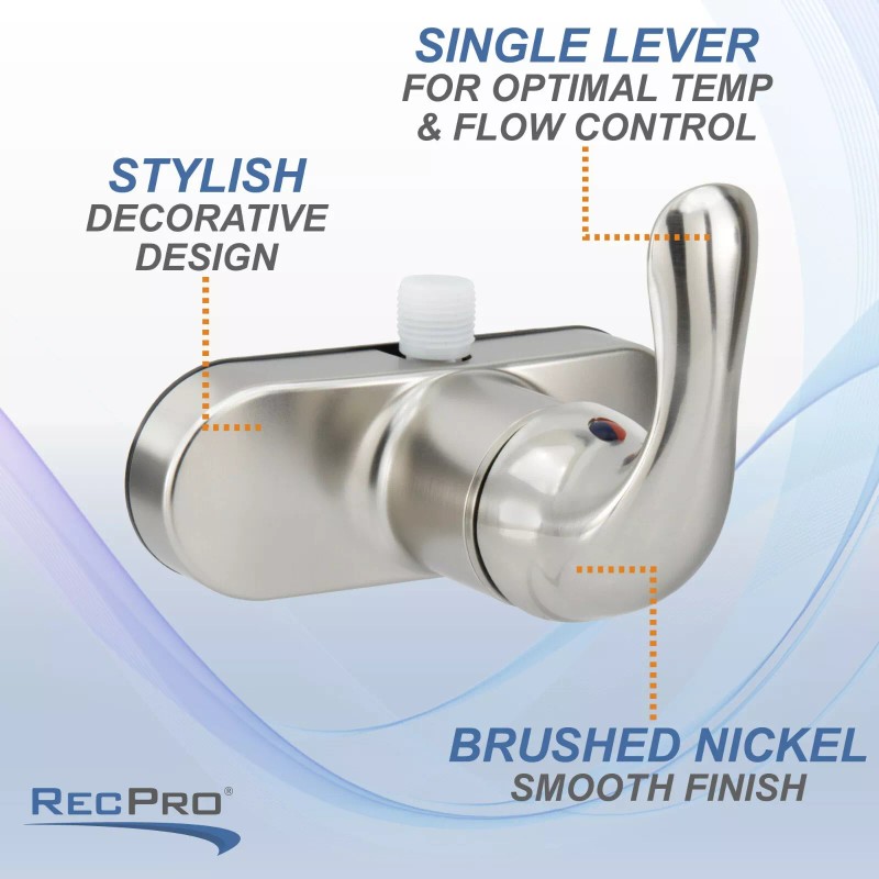 RecPro RV Shower Faucet Diverter Valve Single Lever | 4