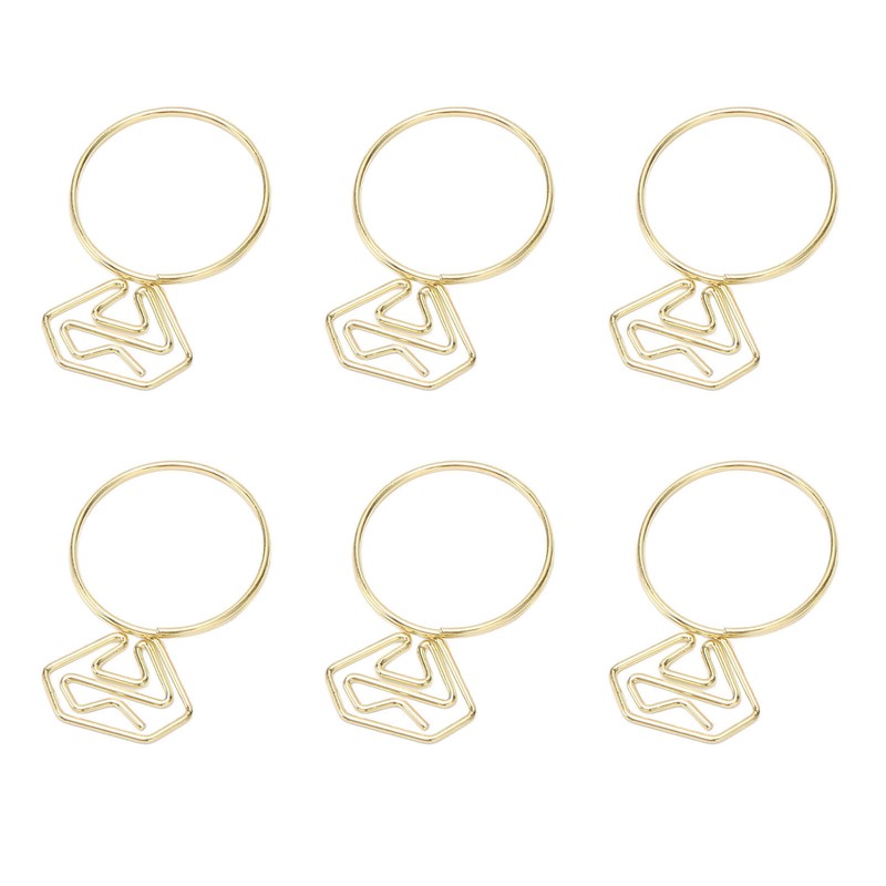80pcs Ring Shape Paper Clips Rustproof Multifunction Multifunction with Clear