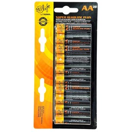 Elegant Ox Alkaline AA Batteries, High Performance Power for Digital Cameras, Toys, Flashlights and More, with Reliable Longevity, Leak Resistant Design and Sleek Black and Orange Packaging