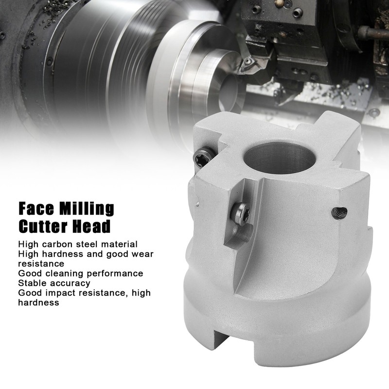 Face Milling Cutter Head 4‑Flute Metal Processing Right Angle Mill