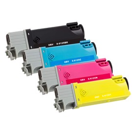 4X Toner kompatibel für Xerox Phaser 6125 / 6125N / 6125 V N / 6125 N / 6125 VN / 6125VN je 1x schwarz, Cyan, Magenta, gelb, Versand aus Deutschland