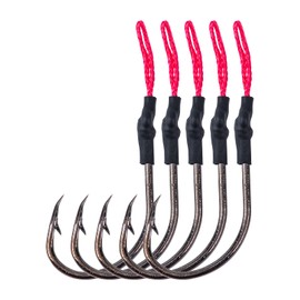 Goture Assist Hooks Kit,Fishing Jigs Hooks - Size 7/0,8/0,9/0,10/0,Saltwater Carbon Steel Barb Hook with PE line,7PCS - Butterfly Slow Fast Jigs Jigging Lure Hooks