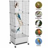 STILLCOVE Extra Large Bird Cage, Black Parakeet Cages with Rolling