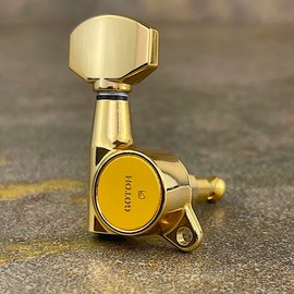 Gotoh Schaller-Style Knob Tuners (6-in-a-line) - Gold - SG381-07