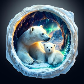 KaayeeWood Wooden Puzzle for Adults, 3D Vision Effect, Warm Aurora Cave Wooden Puzzle, Unique Wooden Puzzle with Gift Box, Gifts for Children and Adults (34 x 33.2 cm, 295 Pieces)