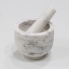 Stones And Homes Indian White Mortar and Pestle Set Big