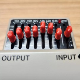 Handmade Red Slider Caps / Knobs for Boss GE-7 / GEB-7 (Set of 8 Caps + 6 Bonus)