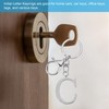 PATIKIL Initial Letter Key Chain, Letter A-Z Keychain Initials Keyring