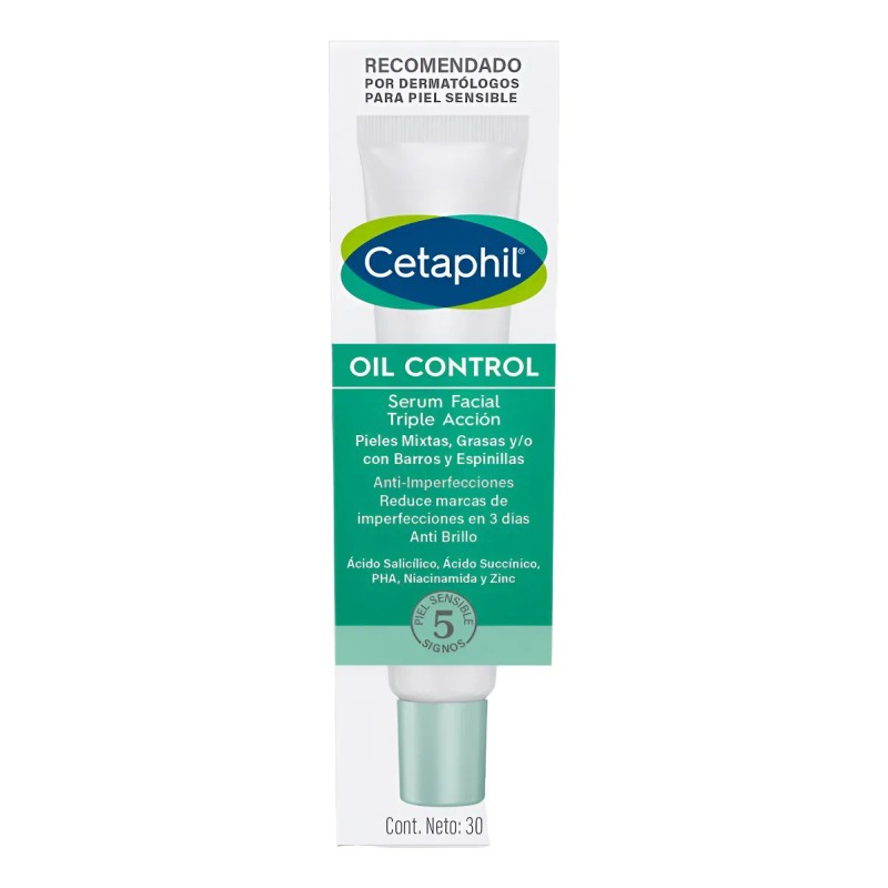 Gel Cetaphil Oil Control 30 Ml Piel Grasa Día/noche Grasa