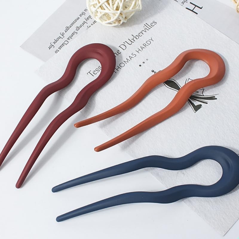 Nakanoya U-pin, Plastic, Resin, U-shaped Pin, U-shaped Comb, Hair Fork,