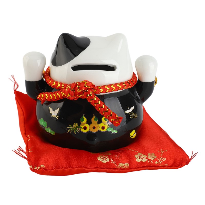 Lucky Cat Coin Bank 4.5in Exquisite Cute Bring Luck Good