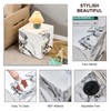 White Marble End Table, Elegant Small Sofa Couch Bed Side