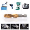 Combination Drill Tap Bit Set, 6 Pieces, 1/4 Inch HSS