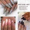 Ballerina Nail Tips, MAGIC ARMOR Pack of 120 Artificial Nails