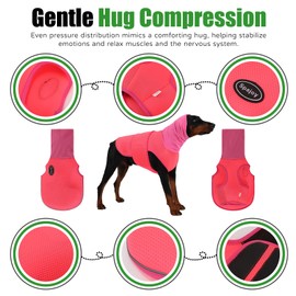 Spajoy Dog Anxiety Vest with Hood, Soft Thunder Jacket for Fireworks, Vet Visits & Separation Anxiety – No Medication or Training