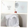 Operitacx 1 Set Toilet Seat Bumpers Light Grey Corner Spacers