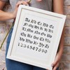 BENECREAT Matte Metal Letters Stencils, Gothic A to Z Alphabet