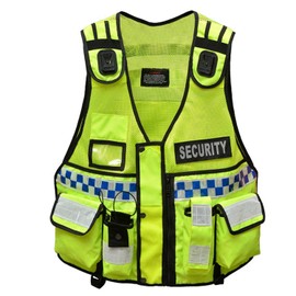 RAC3 New Model Hi Viz Tactical Vest,Dog Handler, Security Vest, Tac Vest (Yellow Security)