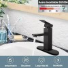 Grifería Banna Negro Monocomando Para Baño Acero Inoxidable Mate