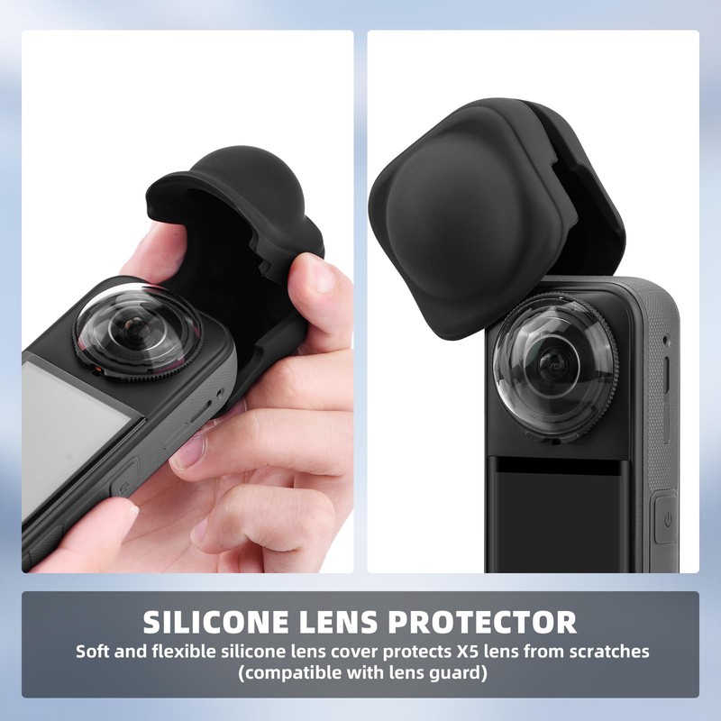 BRDRC Insta 360 X5 Lens Cap Cover + 2 Pack