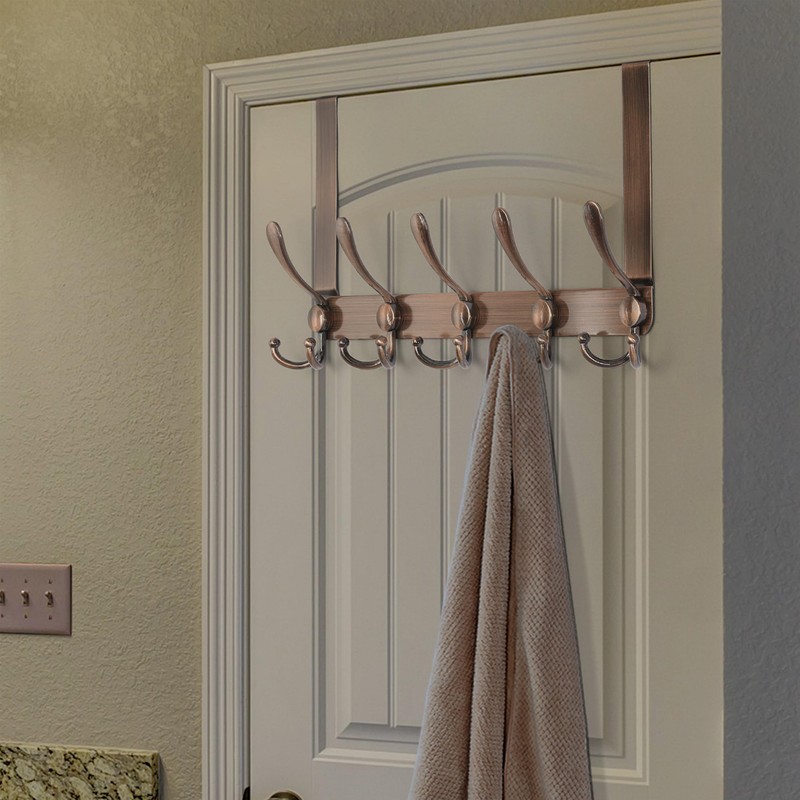 Dseap Over The Door Hook Hanger - 5 Tri Hooks,
