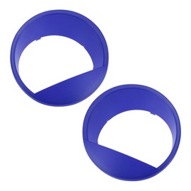 A ABSOPRO Headlight Trim Bezel Headlamp Bezel Headlight Cover Decor for Jeep Wrangler JK 2007-2017 Deep Blue ABS 2 Pcs Front Left, Front Right Car