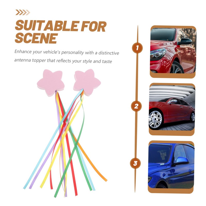 Parliky 2pcs Weatherproof Decorative Vehicle Accessories for Car Roof Decoration