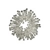 SILBERMOOS women's pendant sun sunrays sparks open round matt 925